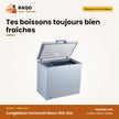 Congélateur Horizontal Nasco 150L Gris | HNAS-200