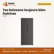 Réfrigérateur Américain Nasco – 2 Portes – 400LT(225+175) – Dark Silver | NASF2-62FLN1