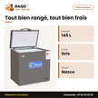 Congélateur Horizontal Nasco – Gris – 145L – Éco Energie | NASCF-200-LM