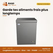 Congélateurhoriz.nasco – Silver – 142L – 1PANIER | SNAS-230