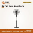 Ventilateur à Pied Midea – 16'' – Forme en Pétale – 5 Hélices | FS45-25MT