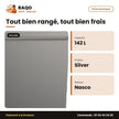 Congélateurhoriz.nasco – Silver – 142L – 1PANIER | SNAS-230