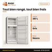 Réfrigérateur Nasco – 2 Portes – 397L – Gris Fonce | SNASF2-495N1