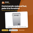 Congélateur Horizontal TCL – 98L – 1 Panier Interne – Grey | F131CFSL