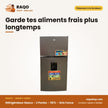 Réfrigérateur Nasco – 2 Portes – 397L – Gris Fonce | SNASF2-495N1