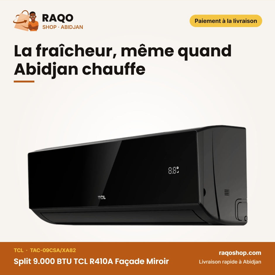 Split 9.000 BTU TCL R410A Façade Miroir | TAC-09CSA/XA82