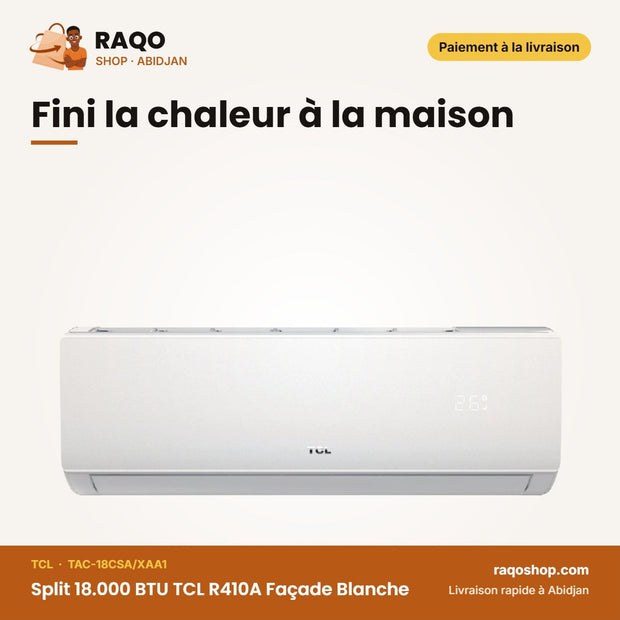Split 18.000 BTU TCL R410A Façade Blanche | TAC-18CSA/XAA1