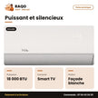 Split 18.000 BTU TCL – Façade Blanche – Smart Air-Soft Care – Éco Mode | TAC-18CSD/ZG11