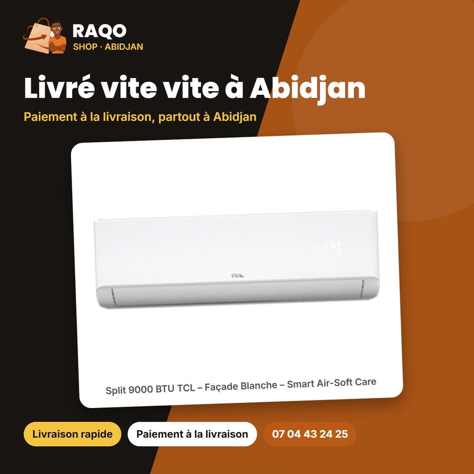 Split 9000 BTU TCL – Façade Blanche – Smart Air-Soft Care – Éco Mode | TAC-09CSD/ZG11