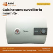 Chauffe Eau Horizontal Md Midea – 100L – Stockage Scellé – Protection Surchauffe | M_D100-15A6
