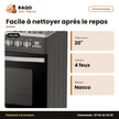 Gazinière Nasco – 20'' – 4 Feux – Couverture Vitrée | NASGC-SNIPER50TB-G