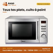 Four à Micro-Onde Midea – 34L – 1000W-230V – 8 Auto Menus | AG034AB6