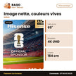 TV LED 65'' Hisense – 4K UHD – 164cm – Smart Vidaa | 65A6Q