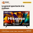 TV LED 58'' Hisense – 4K UHD – 146cm – Smart Vidaa | 58A6N