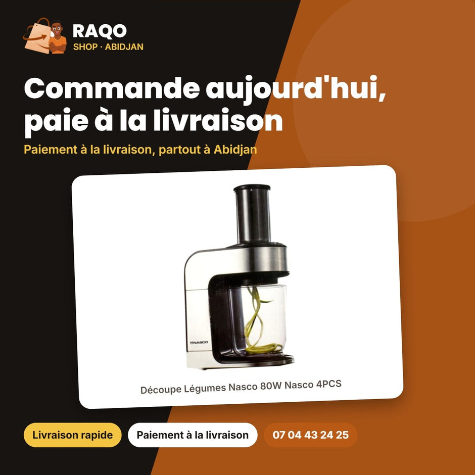 Découpe Légumes Nasco 80W Nasco 4PCS | MIXER_VM9400