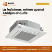 Split Cassette Hisense 24.000 BTU – Façade Blanche | AUC-24CR4SJJA3