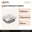 Split Cassette Hisense 24.000 BTU – Façade Blanche | AUC-24CR4SJJA3