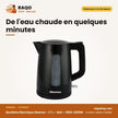 Bouilloire Électrique Hisense – 1.7 L – Noir – 1850-2200W | H17KBKS1