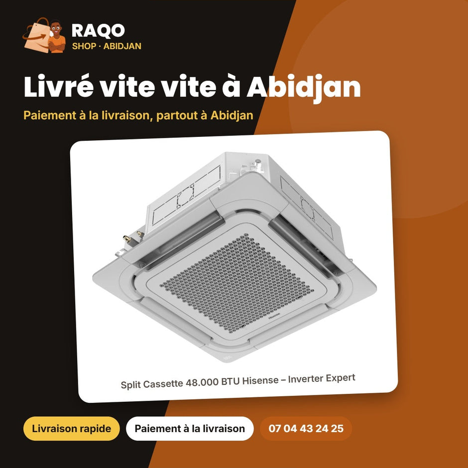 Split Cassette 48.000 BTU Hisense – Inverter Expert – Blanche | AUC-48UR6SNKC5
