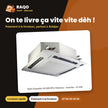 Split Cassette 24.000 BTU Hisense – Inverter – R-410 – Façade Blanche | AUC-24UR4SJJC5