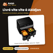 Double Friteuse Air Hisense – 8L(4L+4L) – Digital – Hot Air Circulation | H08AFBK2S1