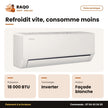 Split 18.000 BTU Samsung – Inverter R32 – Façade Blanche | AR40H18D0AM/AF