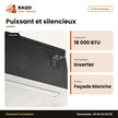 Split Cassette 18.000 BTU Hisense – Inverter – R-410 – Façade Blanche | ACT-18UR4SSAC5