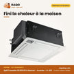 Split Cassette 18.000 BTU Hisense – Inverter – R-410 – Façade Blanche | ACT-18UR4SSAC5