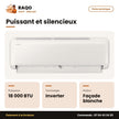 Split 18.000 BTU Samsung – Inverter R32 – Façade Blanche | AR40F18D0AGXAF