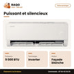 Split 9.000 BTU Samsung – Inverter R32 – Façade Blanche | AR40H09D0AM/AF