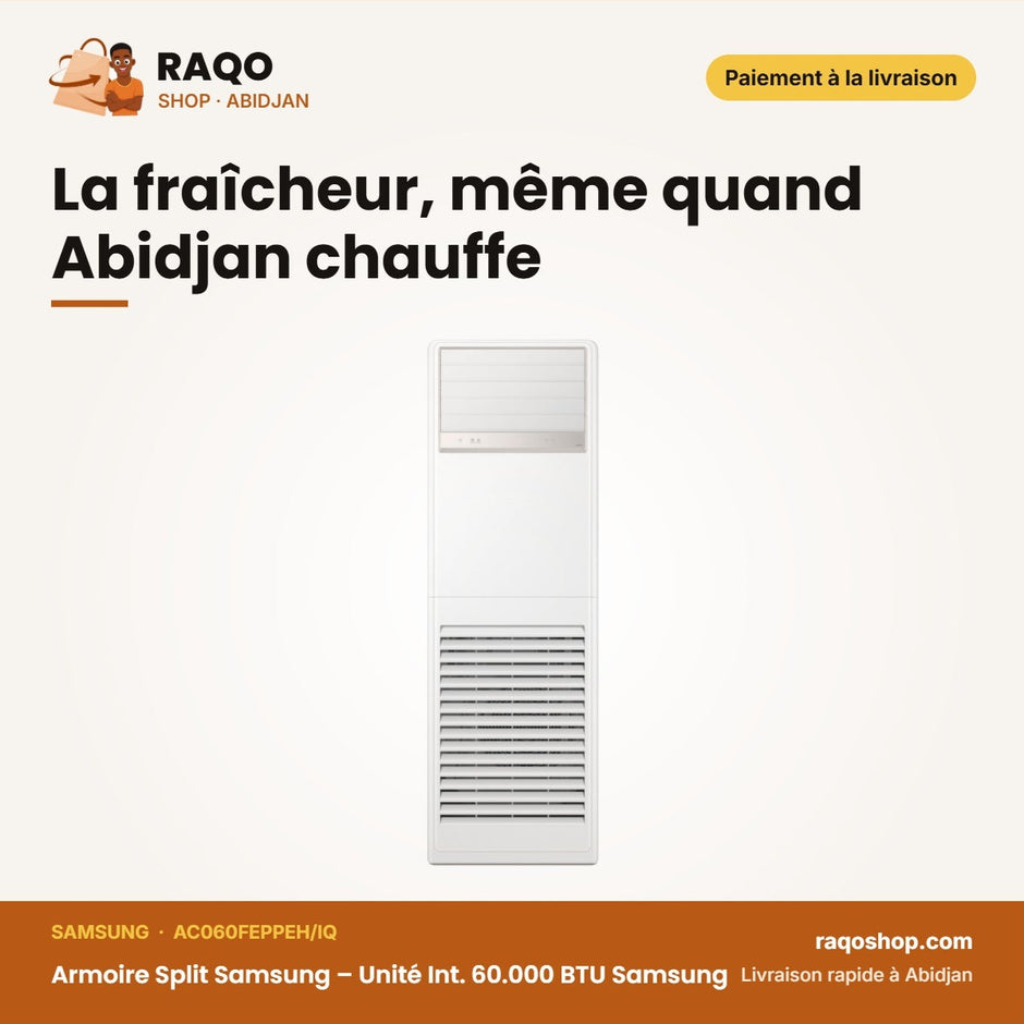 Armoire Split Samsung – Unité Int. 60.000 BTU Samsung – Inverter | AC060FEPPEH/IQ