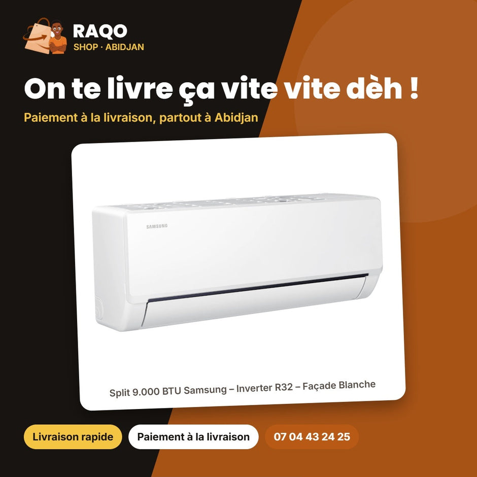 Split 9.000 BTU Samsung – Inverter R32 – Façade Blanche | AR40H09D0AM/AF
