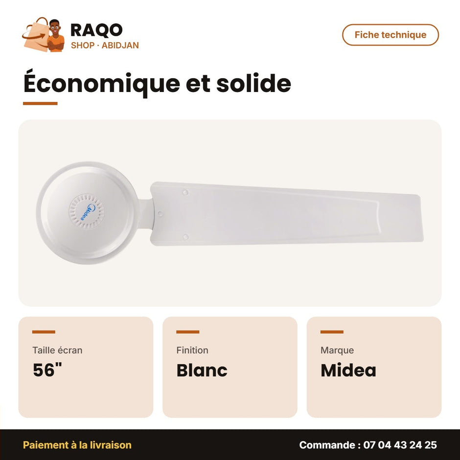Ventilateur Midea Plafonnier – 56