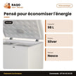 Congélateur Horizontal Nasco – Silver – 98L Net – 1 Panier Interne | HNAS-150