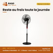Ventilateur à Pied Midea – 16'' – 3 Vitesses – Avec 5 Hélices | VENT_FS40-10D