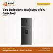 Réfrigérateur Nasco – Silver – No Frost – 425L Net (330LT+95LT) | HNASFC2-54D
