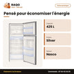 Réfrigérateur Nasco – Silver – No Frost – 425L Net (330LT+95LT) | HNASFC2-54D