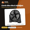 Ventilateur sur Table Midea – 3 Speed Choices – Ajustable – Hanging Function | FB50-17H