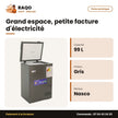 Congélateur Horizontal Nasco – Gris – 99L – Éco Energie | NASCF-150-LM
