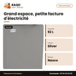 Congélateurhoriz Nasco. – Silver – 92 L – Avec 1 Panier à L'interieur | SNAS-150