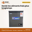 Congélateur Horizontal Nasco – Dark Silver – 150L(100L Net) – 1 Porte | NAS-150FL-DS
