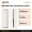 Armoire Split 50.000 BTU TCL – Façade Blanche – Inverter – Smart Air | TAC-50CHFA/FHI