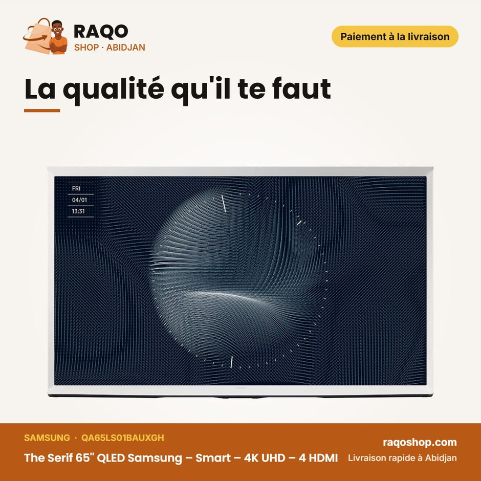 The Serif 65'' QLED Samsung – Smart – 4K UHD – 4 HDMI | QA65LS01BAUXGH