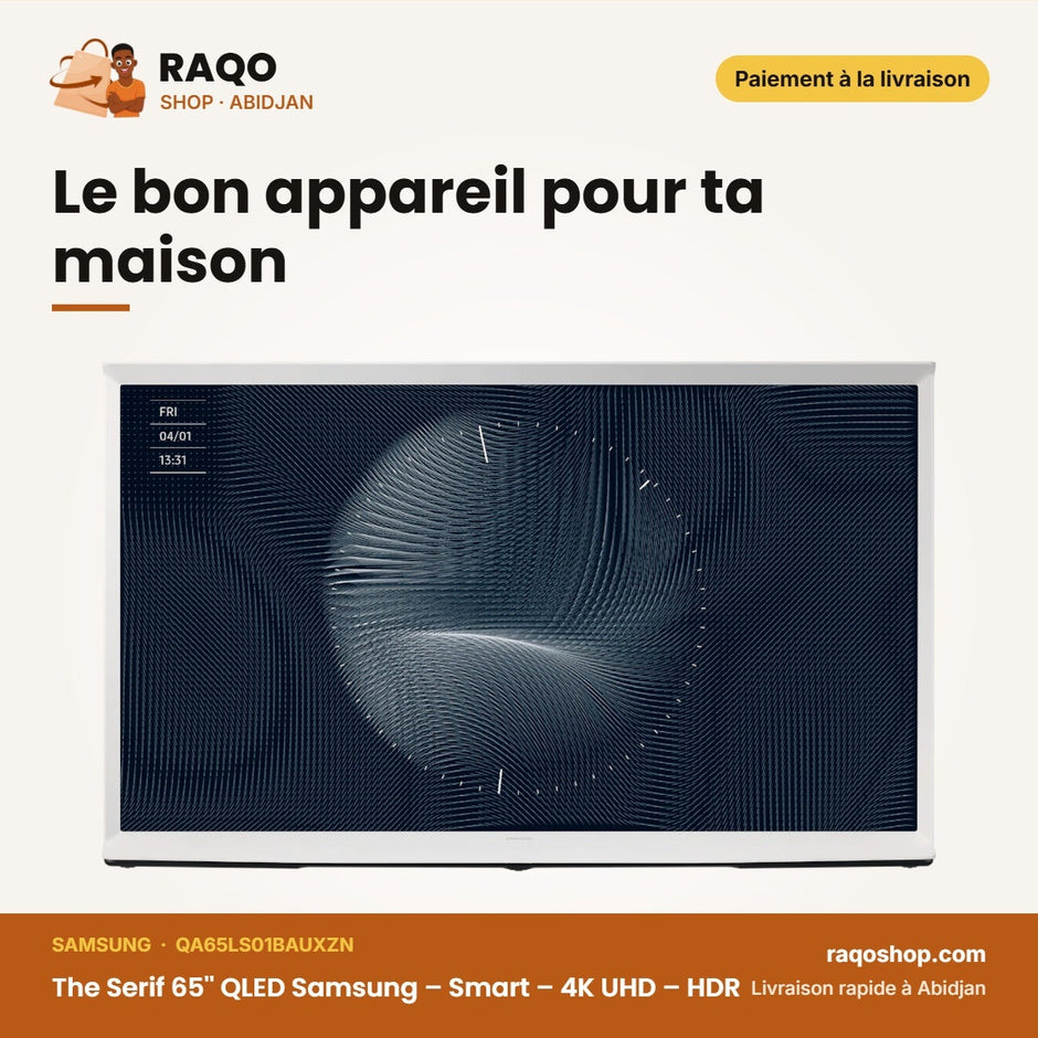 The Serif 65'' QLED Samsung – Smart – 4K UHD – HDR | QA65LS01BAUXZN