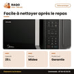 Four à Micro-Onde Midea – 2EN1 avec Fonction Grill – 25L – Digital Contrôle | EG8P022MX-S