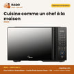 Four à Micro-Onde Midea – Cavite Émail Xpress Clean – 25L – Digital Contrôle | EM8P022MO-B