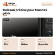 Four à Micro-Onde Midea – Cavite Émail Xpress Clean – 25L – Digital Contrôle | EM8P022MO-B