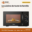 Four à Micro-Onde Midea – 25L – 800W – Noir | MM8P022KG-B