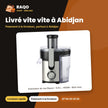 Extracteur de Jus Nasco – 0.6 L – 400W – Noir-Inox | JE3001A-GS