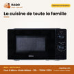 Four à Micro-Onde Midea – 20L – 700W-230V – 5POWER Level | MM7P012MZ-B